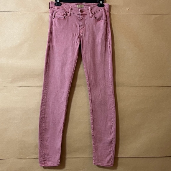 Mother | The Looker Pop! Jeans Old Rose Pink Skinny Jeans Denim Size 26 - Picture 1 of 12